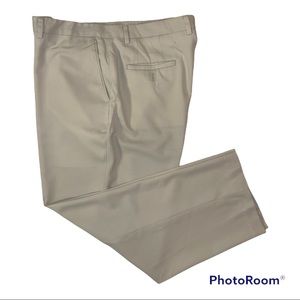 Claiborne Light Cream Flat Front Dress Pants 40 x 32